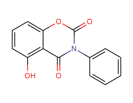 Molecular Structure of 59402-83-4 (5-hydroxy-3-phenyl-2H-1,3-benzoxazine-2,4(3H)-dione)