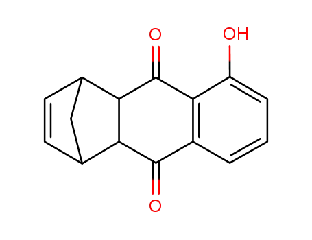 Molecular Structure of 163180-66-3 ((1R*,4S*,4aR*,9aS*)-1,4,4a,9a-tetrahydro-5-hydroxy-1,4-methano-9,10-anthracenedione)