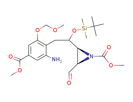 [2S-(2α,3α)]-methyl ester 2-[2-[2-amino-4-(methoxycarbonyl)-6-(methoxymethoxy)phenyl]-1-[[(1,1-dimethylethyl)dimethylsilyl]oxy]ethyl]-3-formyl-1-aziridinecarboxylic acid