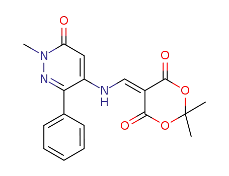 2,2-dimethyl-5-[(1-methyl-6-oxo-3-phenyl-1,6-dihydropyridazin-4-ylamino)methylene]-1,3-dioxane-4,6-dione