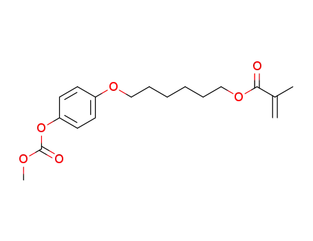 Molecular Structure of 200959-62-2 (1-methoxycarbonyloxy-4-(6-methacryloyloxyhexyloxy)benzene)