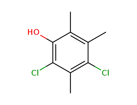Molecular Structure of 6965-74-8 (2,4-dichloro-3,5,6-trimethylphenol)