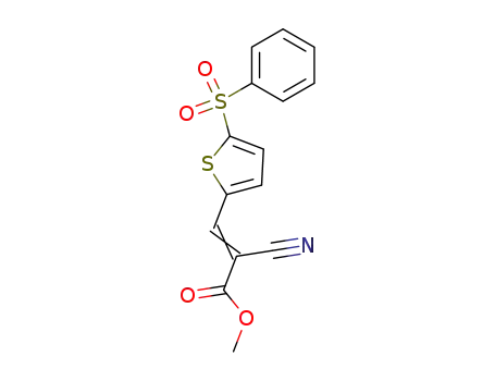 Methyl 2-cyano-3-(5-phenylsulphonyl-2-thienyl)acrylate