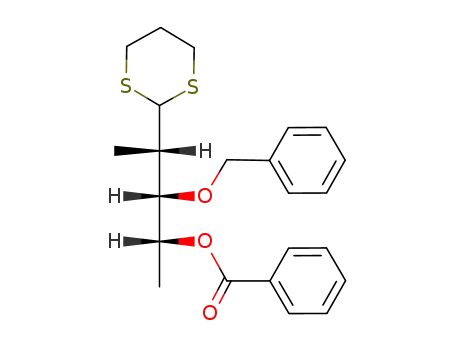2,5-didesoxy-2-C-methyl-3-O-benzyl-4-O-benzoyl-D-arabinose trimethylenedithioacetal