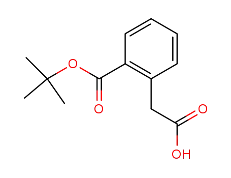Molecular Structure of 168072-81-9 (2-Carboxymethylbenzoicacidtert-butylester)