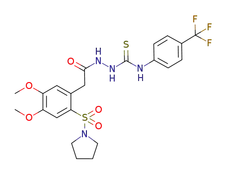 1-[2-(1-pyrrolidinesulfamoyl)-4,5-dimethoxyphenylacetyl]-4-(p-trifluoromethylphenyl)thiosemicarbazide