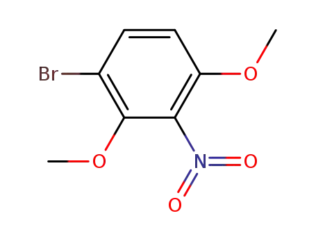 Molecular Structure of 860687-63-4 (1-bromo-2,4-dimethoxy-3-nitro-benzene)