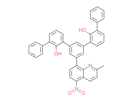 8-<3,5-Bis(2-hydroxy-3-phenylphenyl)phenyl>-2-methyl-5-nitroquinoline
