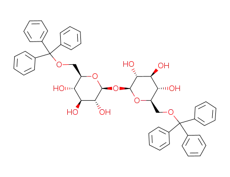Molecular Structure of 108811-30-9 (6-O-(triphenylmethyl)-β-D-glucopyranosyl-6'-O-(triphenylmethyl)-β-D-glucopyranoside)