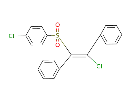 Molecular Structure of 113495-76-4 (Benzene, 1-chloro-4-[(2-chloro-1,2-diphenylethenyl)sulfonyl]-, (E)-)