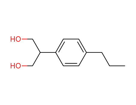 Molecular Structure of 102364-17-0 (1,3-Propanediol, 2-(4-propylphenyl)-)