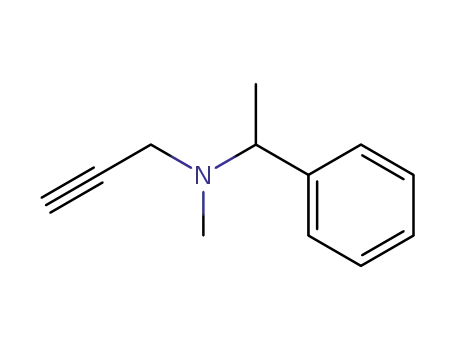 Molecular Structure of 2322-04-5 (N-methyl-N-(1-phenylethyl)-2-propynylamine)