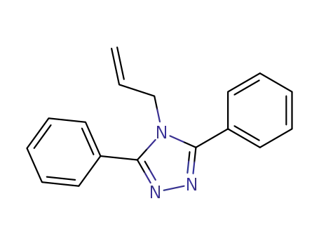 Molecular Structure of 193685-14-2 (4H-1,2,4-Triazole, 3,5-diphenyl-4-(2-propenyl)-)