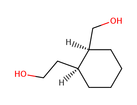 Molecular Structure of 172342-28-8 (Cyclohexaneethanol, 2-(hydroxymethyl)-, (1S,2S)-)