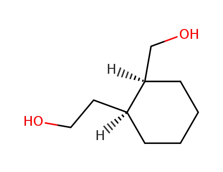 Molecular Structure of 172342-28-8 (Cyclohexaneethanol, 2-(hydroxymethyl)-, (1S,2S)-)