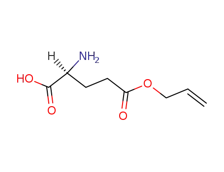 Molecular Structure of 145058-42-0 (L-glutamic acid γ-allyl ester hydrochloride)