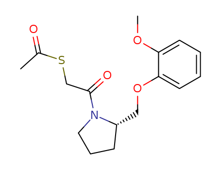 2-ACETYLSULFANYL-1-[(2R)-2-[(2-METHOXYPHENOXY)METHYL]PYRROLIDIN-1-YL]E THANONE