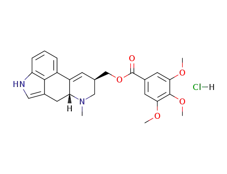 Molecular Structure of 85893-20-5 (O-3,4,5-Trimethoxybenzoyl-lysergol-hydrochlorid)