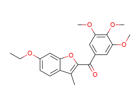 Molecular Structure of 1193107-64-0 ((6-ethoxy-3-methylbenzofuran-2-yl)(3,4,5-trimethoxyphenyl)methanone)