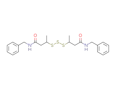 N,N-dibenzyl 2,6-dimethyl-3,4,5-trithiaheptane-1,7-dicarboxamide