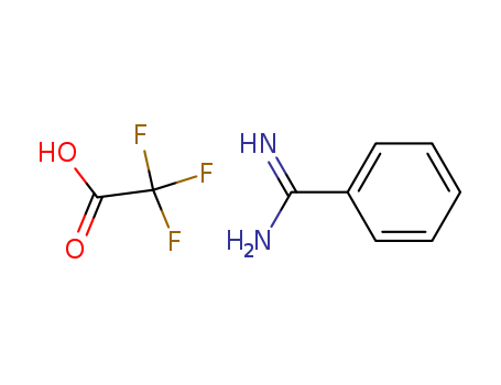 Molecular Structure of 106119-55-5 (Benzenecarboximidamide, mono(trifluoroacetate))