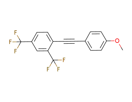 1-((4-methoxyphenyl)ethynyl)-2,4-bis(trifluoromethyl)benzene