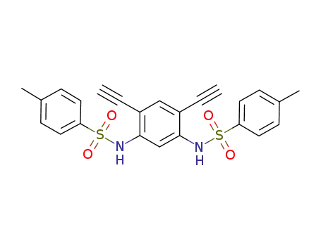Molecular Structure of 1159200-17-5 (N,N'-(4,6-diethynyl-1,3-phenylene)bis(p-toluenesulfonamide))