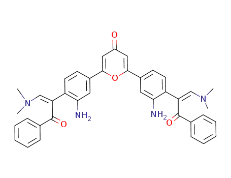 2,6-bis{4-[(Z)-1-benzoyl-2-(N,N-dimethylamino)ethenyl]-3-nitrophenyl}-4H-pyran-4-one