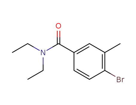 Molecular Structure of 52010-29-4 (Benzamide, 4-bromo-N,N-diethyl-3-methyl-)