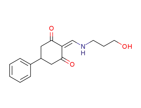 2-{[(3-hydroxypropyl)amino]methylene}-5-phenyl-1,3-cyclohexanedione