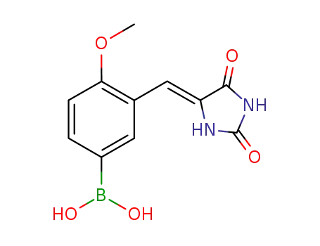 4-methoxy-3-[(Z)-(2,5-dioxoimidazolidin-4-ylidene)methyl]phenylboronic acid