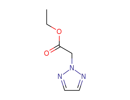 Molecular Structure of 4320-90-5 (2H-1,2,3 TRIAZOLE-2-ACETIC ACID ETHYL ESTER)