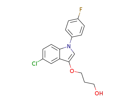 3-[6-chloro-1-(4-fluorophenyl)-1H-indol-3-yloxy]propanol