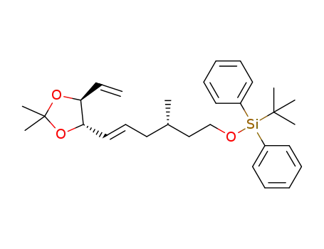tert-butyl(((S,E)-6-((4S,5S)-2,2-dimethyl-5-vinyl-1,3-dioxolan-4-yl)-3-methylhex-5-en-1-yl)oxy)diphenylsilane
