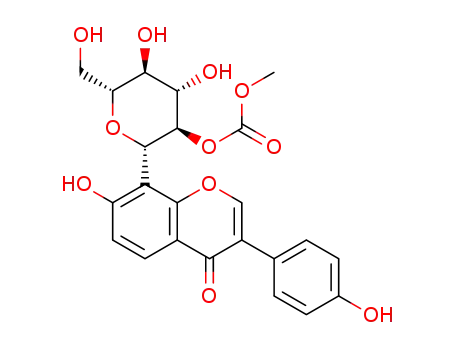 Molecular Structure of 934696-16-9 (10-O-methoxyformyl puerarin)
