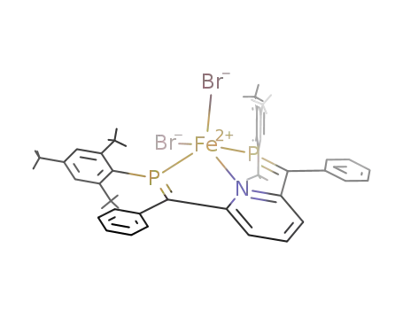 [((E,E)-C<sub>5</sub>H<sub>3</sub>N(C(Ph)P(2,4,6-tri-tert-butylphenyl))2)FeBr<sub>2</sub>]
