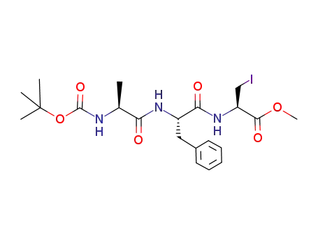 (R)-2-[(S)-2-((S)-2-tert-Butoxycarbonylamino-propionylamino)-3-phenyl-propionylamino]-3-iodo-propionic acid methyl ester