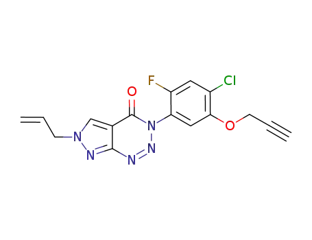 C<sub>16</sub>H<sub>11</sub>ClFN<sub>5</sub>O<sub>2</sub>