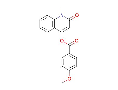 Benzoic acid, 4-methoxy-, 1,2-dihydro-1-methyl-2-oxo-4-quinolinyl ester