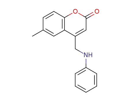 Molecular Structure of 79344-61-9 (4-Anilinomethyl-6-methylcoumarin)