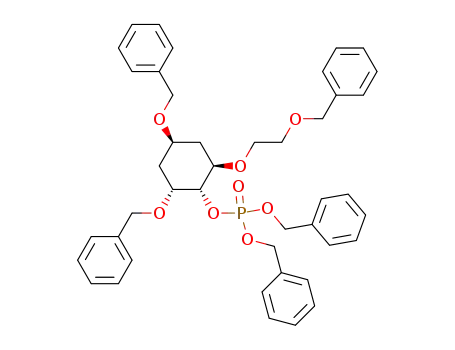 (-)-(1R,2R,4R,6R)-2,4-Di-O-benzyl-6-O-(2-benzyloxyethyl)-1-O-dibenzyloxyphosphorylcyclohexane-1,2,4,6-tetraol
