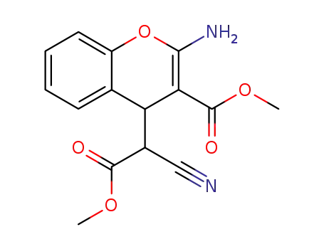 methyl 2-(2-amino-3-methoxycarbonyl-4H-1-benzopyran-4-yl)-2-cyanoethanoate