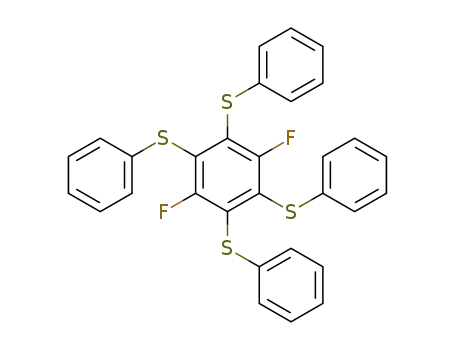 Benzene, 1,4-difluoro-2,3,5,6-tetrakis(phenylthio)-