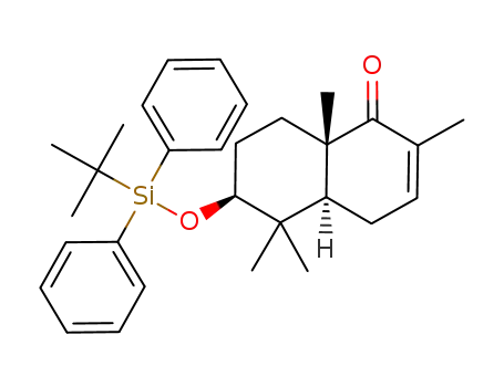 (4aS,6S,8aS)-6-(tert-Butyl-diphenyl-silanyloxy)-2,5,5,8a-tetramethyl-4a,5,6,7,8,8a-hexahydro-4H-naphthalen-1-one