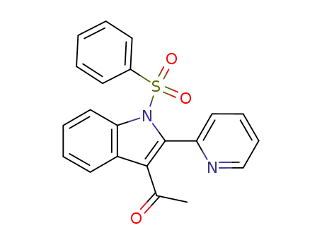1H-Indole, 3-acetyl-1-(phenylsulfonyl)-2-(2-pyridinyl)-