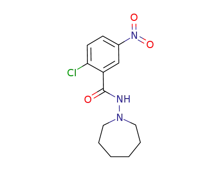 Molecular Structure of 150929-61-6 (2-chloro-5-nitro-N-(1-azepanyl)benzamide)