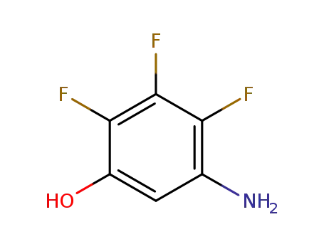 Molecular Structure of 956489-12-6 (Phenol,  5-amino-2,3,4-trifluoro-)