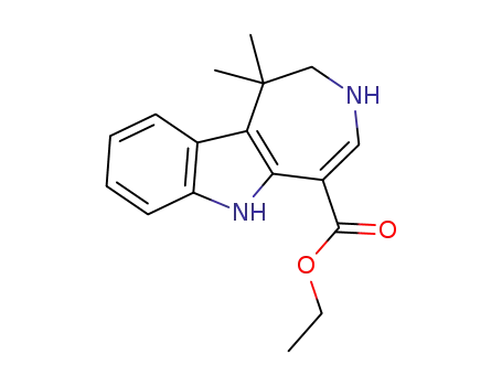 Azepino[4,5-b]indole-5-carboxylic acid, 1,2,3,6-tetrahydro-1,1-dimethyl-, ethyl ester