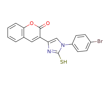 2H-1-Benzopyran-2-one,
3-[1-(4-bromophenyl)-2,3-dihydro-2-thioxo-1H-imidazol-4-yl]-