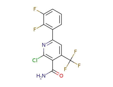 2-chloro-6-(2,3-difluorophenyl)-4-trifluoromethylnicotinamide